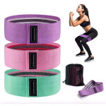 Elastique musculation lot de 3 bandes elastiques de fitness antid�rapantes en tissu, 3 niveaux de r�sistance ...
