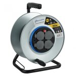 Electraline ? enrouleur �lectrique 4 prises avec terre ? longueur c�ble 25m ? indice de protection ip44 ...