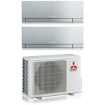 Dual split rversible climatiseur srie kirigamine zen silver msz - ef 9 + 9 avec mxz - 2f33vf r - 32 ...