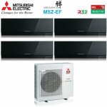 Quadri split rversible climatiseur srie kirigamine zen black msz - ef 7 + 7 + 9 + 9 avec mxz - 4f72vf ...