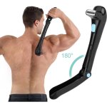 �lectrique rasoir de cheveux de dos �pilation du dos de corps pliable sans fil pour homme noir, 37. 5x4. ...