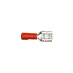 Electro dh - lot de 100 pi�ces bornes faston femelles isol�es pour c�bles de 1, 5 � 2, 5 mm� 6, 35 mm ...