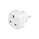 Adaptateur shucko - fiche anglaise pour usage temporaire 36. 062 electro dh 8430552082001
