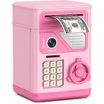 �lectronique atm rose ? serrure � mot de passe personnalisable, rouleau automatique de billets et musique ...