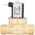�lectrovanne g1 / 2 , 12v / 24v laiton �lectrovanne normalement ouverte, valve �lectrique �lectromagn�tique, ...