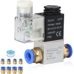 �lectrovanne pneumatique 24 v dc �lectrovanne �lectrique 1 / 4  2 voies 2 positions avec connecteur solenoid ...