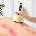 Elektrische guasha massage kit met 9 verwarmende massagemodi, oplaadbaar met staalbal voor massage, spa ...