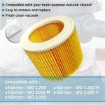 �l�ments filtrants compatibles avec k�rcher 64145520 wd 1, wd 2, knt 2, wd 3, mv 2, mv 3