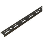Element system - cr�maill�re double en acier - entraxe 32 mm - d�cor : noir mat - longueur : 1400 mm ...