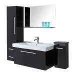 Eliteshopping - meuble salle de bain 100 cm lavabo et colonne compris ? lise