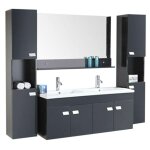 Eliteshopping - meuble de salle de bain 120 cm colonnes et lavabos inclus ? belle