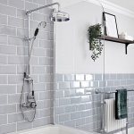 Hudson reed - elizabeth - colonne de douche rétro avec mitigeur thermostatique exposé rétro à double ... Hudson reed - elizabeth - colonne de douche rétro avec mitigeur thermostatique exposé rétro à double ...