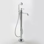 Hudson reed - elizabeth - robinet baignoire lot rtro chrom et blanc commande levier