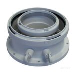 Elm leblanc ? adaptateur vertical 80 / 125 ? d�part ventouse pour chaudi�res gaz ? �vacuation des fum�es ...