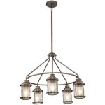 Elstead kichler ashland plafonnier d'ext�rieur suspendu bronze bruni, ip44