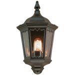 Elstead - medstead - demi - lanterne murale ext�rieure � 1 ampoule noire ip43, e27