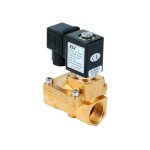 Electrovanne bronze eau air fioul 3 / 4'' nf action indirecte