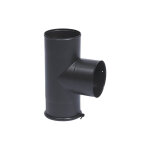 Ten ? t� �mail noir mat �180 ? acier �maill� r�sistant aux acides ? angle 90� pour r�cup�rateur de condensats ...