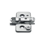 Embase clip top r�glage excentrique en croix � vis blum emb173710