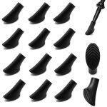 Embout baton marche nordique, 14 pi�ces / 7 paires coussinets de marche nordique, caoutchouc embouts ...