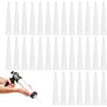 Embout de buse en silicone 40 pices, cartouche de pistolet, buses en silicone, buses de remplacement ...