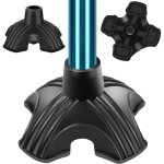 Embouts en caoutchouc pour cannes de marche, tapis antidrapant pour canne de marche  quatre pieds, ...