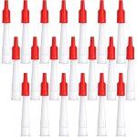 Embouts de cartouche, lot de 20 embouts de rechange en silicone transparent, embout cartouche silicone ...