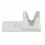 Embout de coulisse arr�t bas volet roulant en aluminium laqu� blanc � visser pose en applique support ...