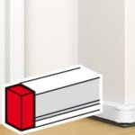 Embout pour goulotte � clippage direct mosaic 50x80mm blanc antimicrobien (075705)