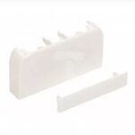 Embout pour goulottes dlp monobloc 50x105mm � couvercle 85mm blanc (010702)