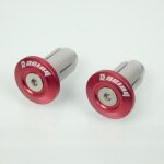 Embout guidon alu mx rouge pour moto guidon diamtre intrieur