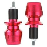 Embouts de guidon de moto, 1 paire de bouchons de poign�e de moto en alliage d'aluminium, accessoires ...