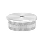 Embout plat taraud m8 inox pour tube de 42. 4x2mm extrieure, garde corps et balustrade
