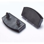 Embouts de sommier � lattes, noirs, 58 mm, lot de 10 pi�ces. supports de lattes de lit en plastique de ...