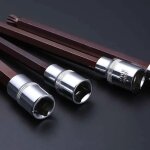 Embout de tournevis � main en alliage s2, longueur 200 mm, 1 / 2 , t40, t45, t47, t50