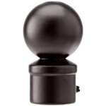 Embout tringle rideau boule noire ateliers 28
