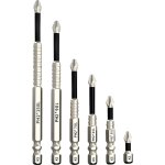 Embouts de vissage magn�tiques 6 pi�ces ? embouts ph2 anti - d�rapants pour perceuse ou tournevis manuel, ...