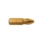 Embout de vissage s�rie courte 1 / 4'' - pozidriv� titane classic pz n�3 long. 25 boite de 15