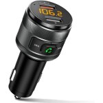 metteur fm automobile bluetooth 5. 3, adaptateur radio fm bluetooth sans fil 3. 0 pour lecteur de musique ...