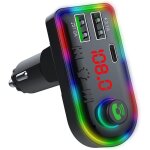 �metteur fm bluetooth 5. 0 pour voiture ? charge rapide 3, 1 a ? adaptateur allume - cigare avec �clairage ...