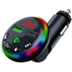 metteur fm bluetooth, chargeur de tlphone double usb avec appels mains libres bluetooth et streaming ...