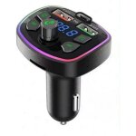 �metteur fm bluetooth pour voiture avec �galiseur de basses, double chargeur rapide usb et type - c, ...