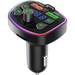 metteur fm pour voiture, metteur fm sans fil, lecteur mp3 - adaptateur usb pour voiture avec charge ...