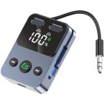 Émetteur récepteur bluetooth 5. 3, 2 en 1 adaptateur auxiliaire bluetooth avec deux micros, son hifi, ... Émetteur récepteur bluetooth 5. 3, 2 en 1 adaptateur auxiliaire bluetooth avec deux micros, son hifi, ...