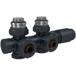 Robinet de radiateur, robinetterie d'angle, robinet thermostatique pour radiateur, kit multibloc pour ...