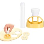 Emporte - pi�ce � beignets, moule � beignets avec pinces pour tremper, outil pour p�te � beignets