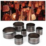 Emporte piece cuir rond, 7pcs outils de coupe cuir trou creux emporte - pi�ce ensemble de poin�ons en ...