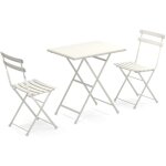 Emu arc en ciel set 2 chaises + 1 table pliable blanc raggrinz� 23