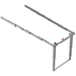 Emuca - 2045669 coulisses pour table � rallonge party, aluminium, inox anodis�