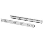 Emuca - jeu de guides � billes pour tiroirs � extraction totale, hauteur 45 mm, longueur 300 mm, acier, ...